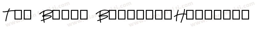 The Black BureaubyHy字体转换